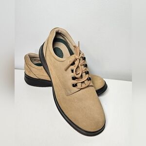 G.H. Bass Women's Tan Suede Derby Oxford Shoes, Sz 9M